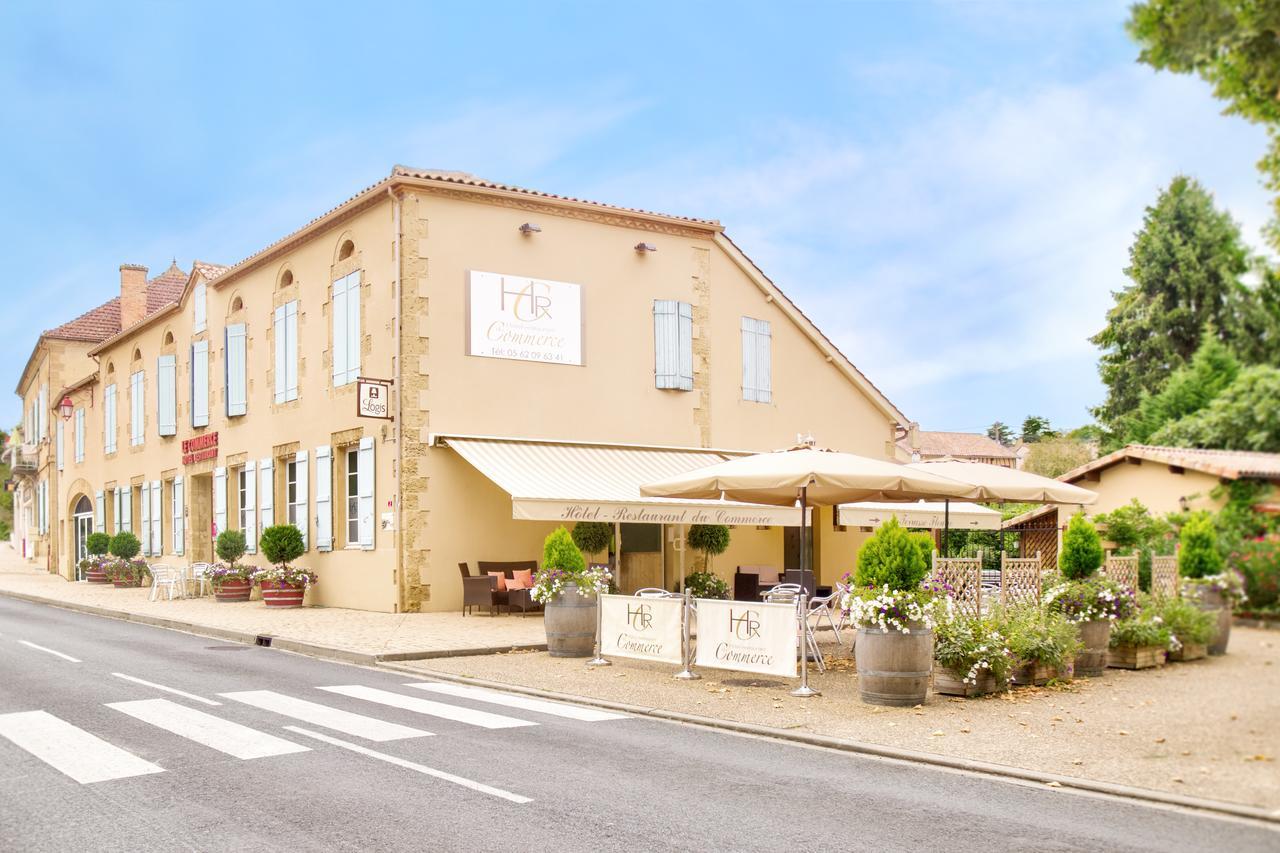 Hotel Restaurant Du Commerce Estang Exterior foto